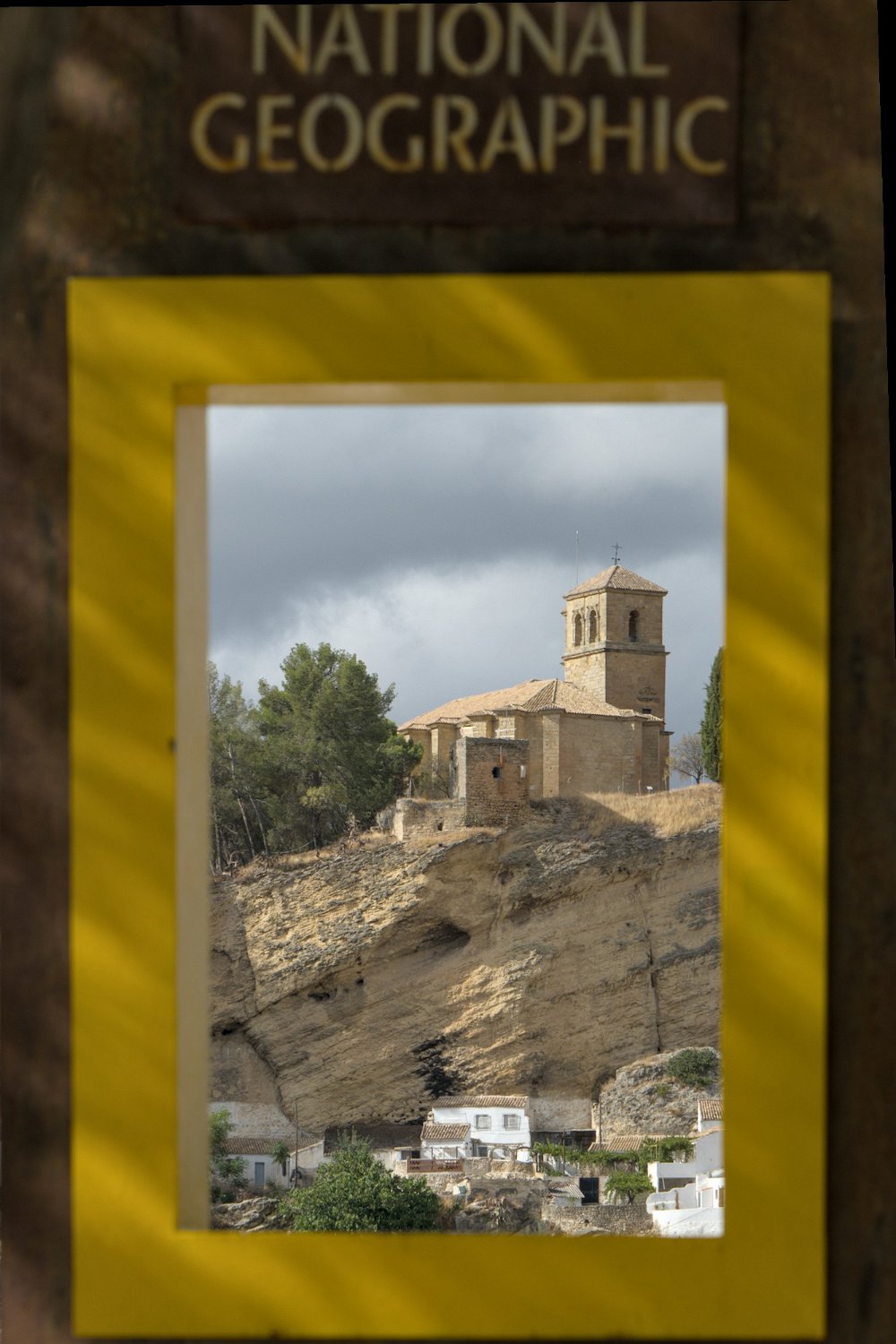 Point d'observation sur le village  installé par National géographic