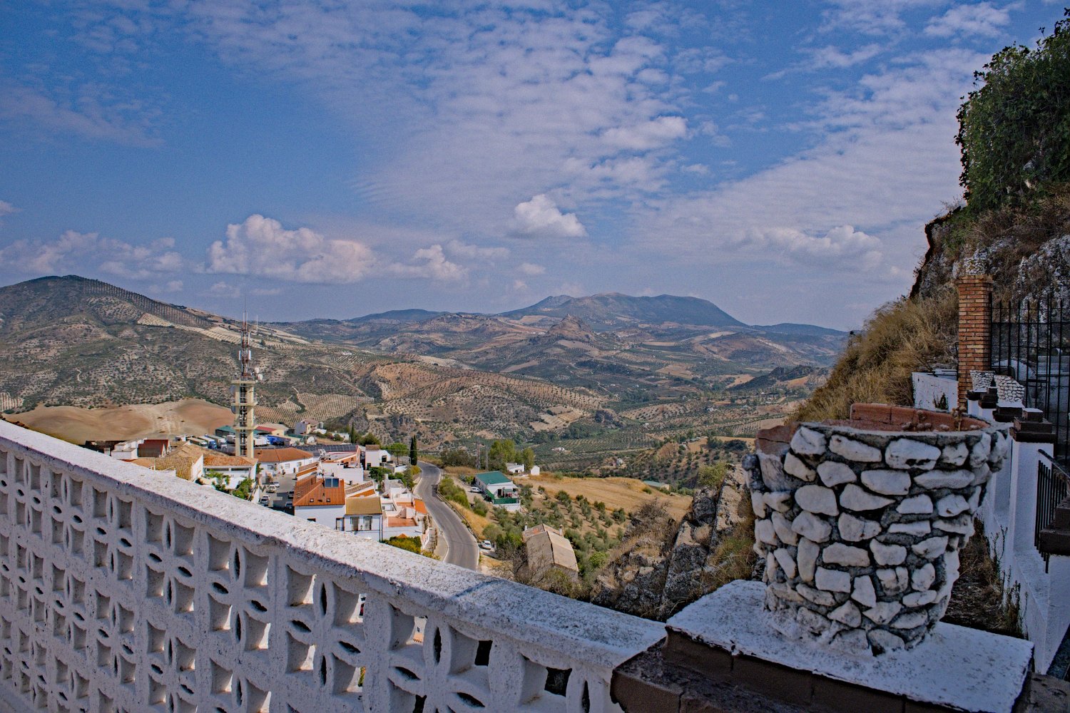 Vue sur la campagne environnante
