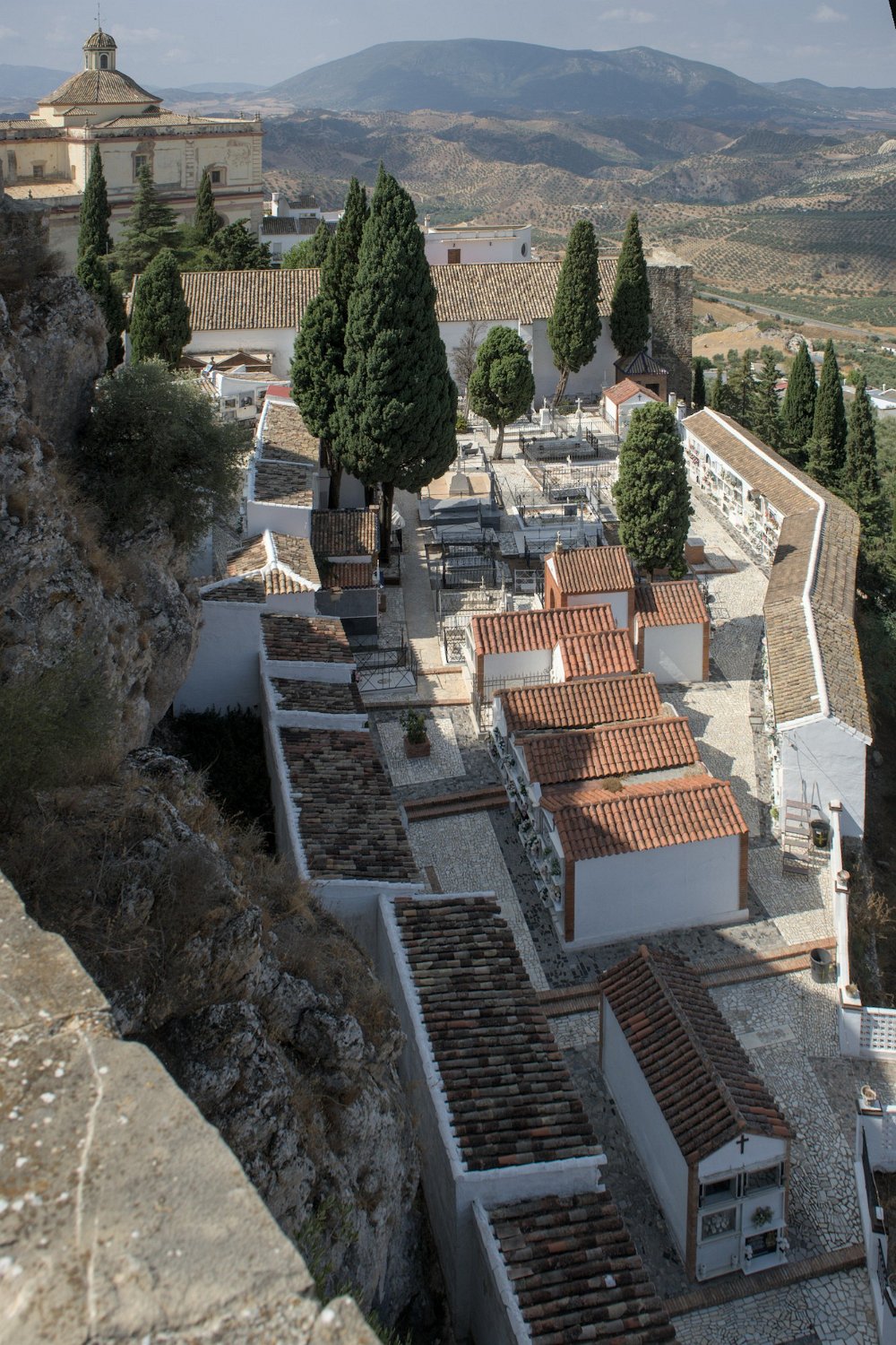 Vue sur le cimetière paroitial
