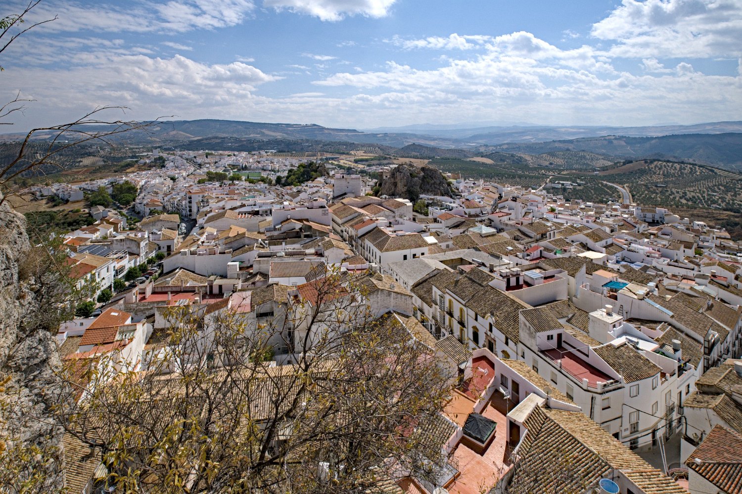 Vue sur la ville depuis le donjon du château
